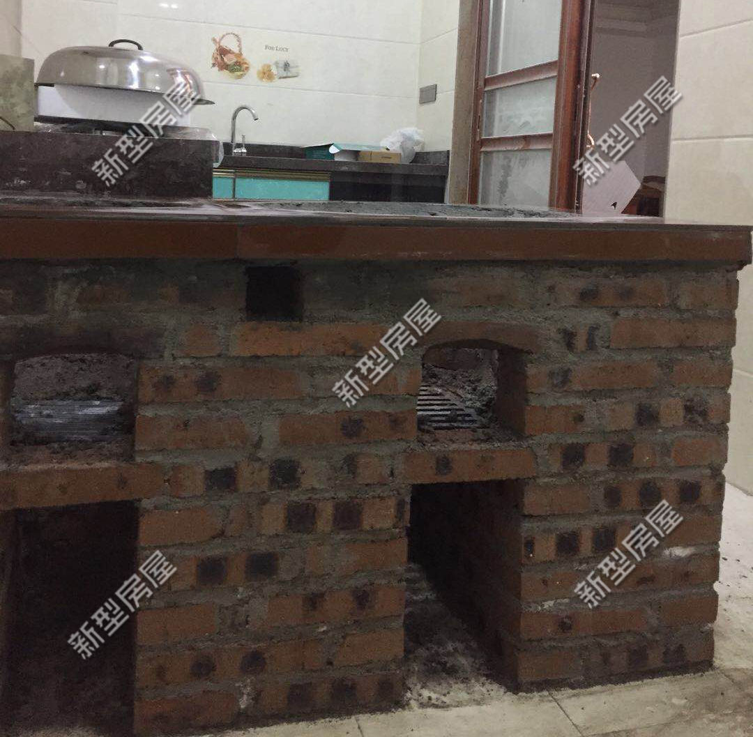 农村自建房柴火灶最佳方案,农村庭院柴火灶砌砖全过程