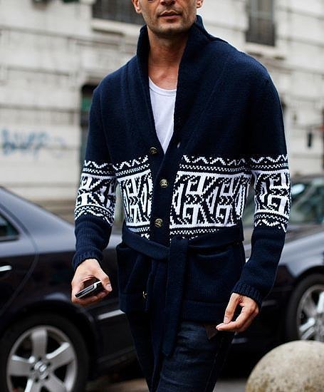 绅士毛衣男推荐,潮男秋季这件毛衣穿起来超帅
