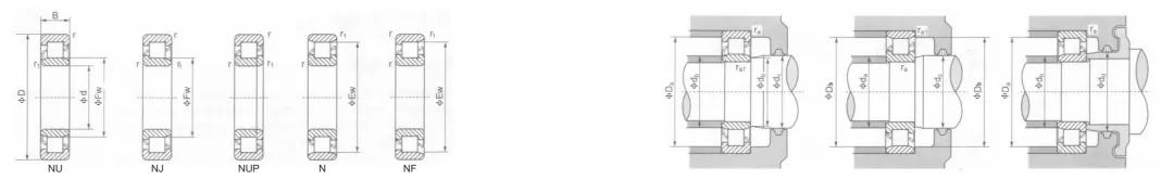 圆柱滚子轴承安装结构设计,锥孔双列圆柱滚子轴承结构