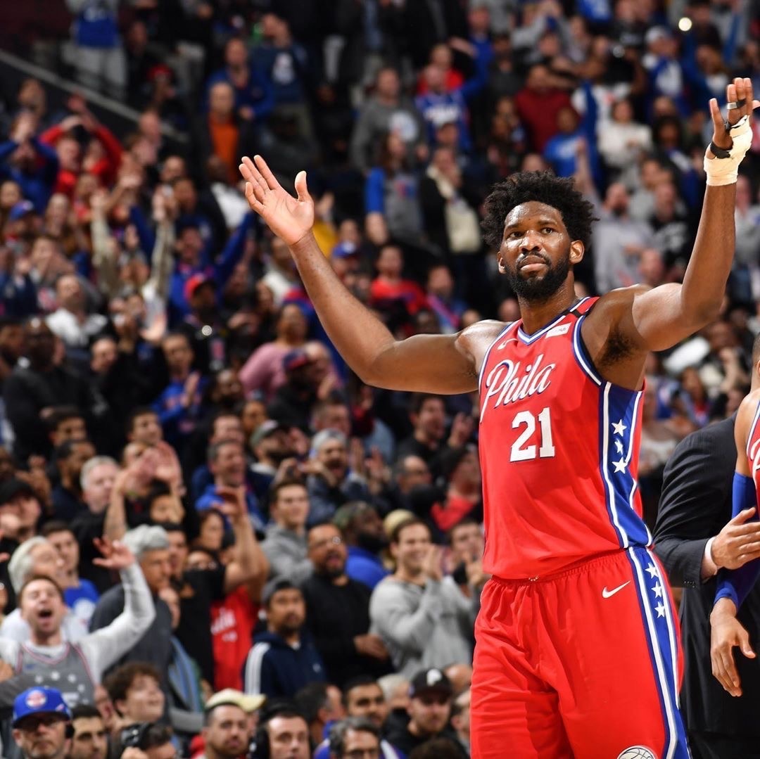 恩比德顶级内线进攻技巧,费城76人明星中锋恩比德