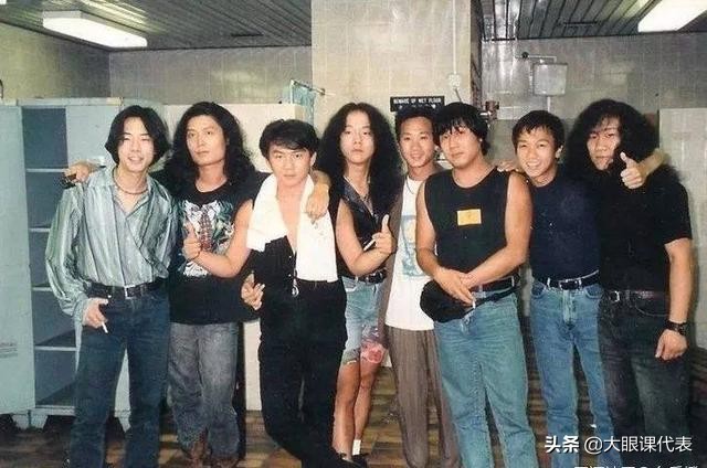 早期beyond和黑豹合影,beyond和黑豹唐朝