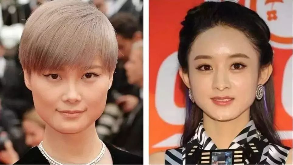 高圆圆方脸扎马尾,高圆圆方脸怎么整的