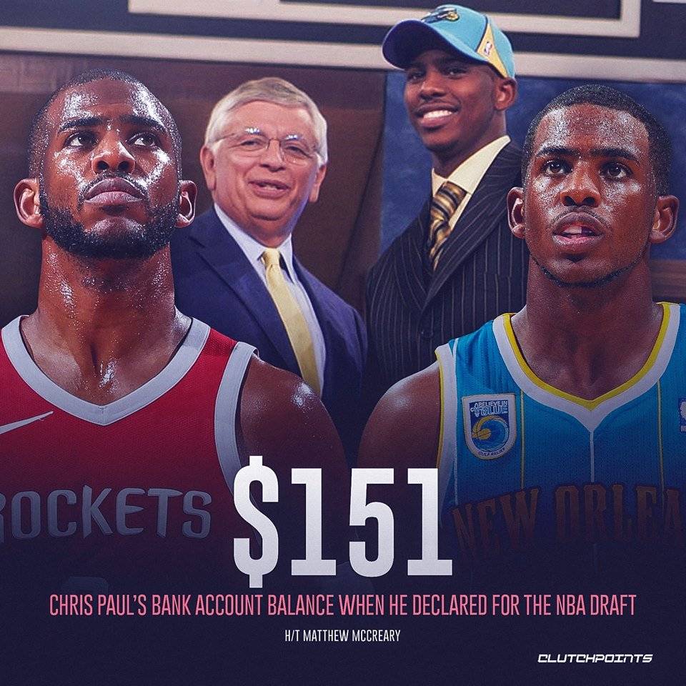 虽曾经十分窘迫，但3次顶薪续约后，保罗生涯所签合同已达3.45亿