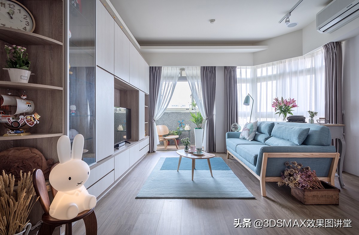 96平满溢温馨日系北欧混搭亲子宅,日式淡雅度假屋