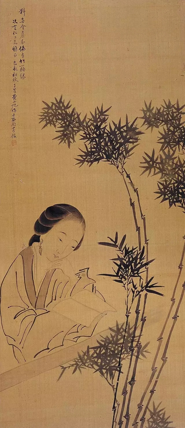 清代名家费丹旭笔下仕女图,费丹旭仕女画高清