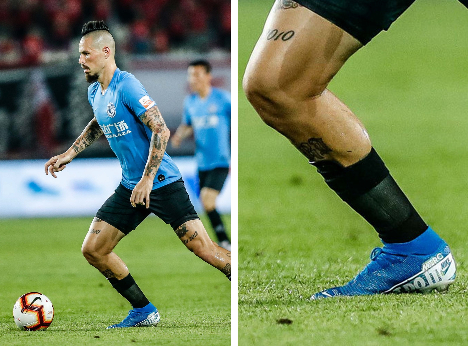 cba球员上脚球鞋,耐高球员球鞋上脚