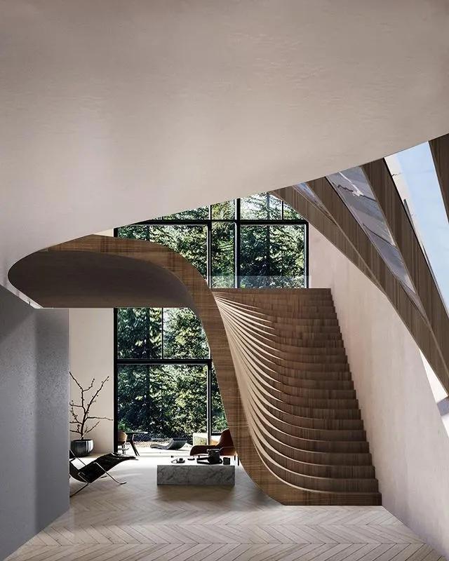 创意楼梯装修效果图,创意楼梯设计庭院