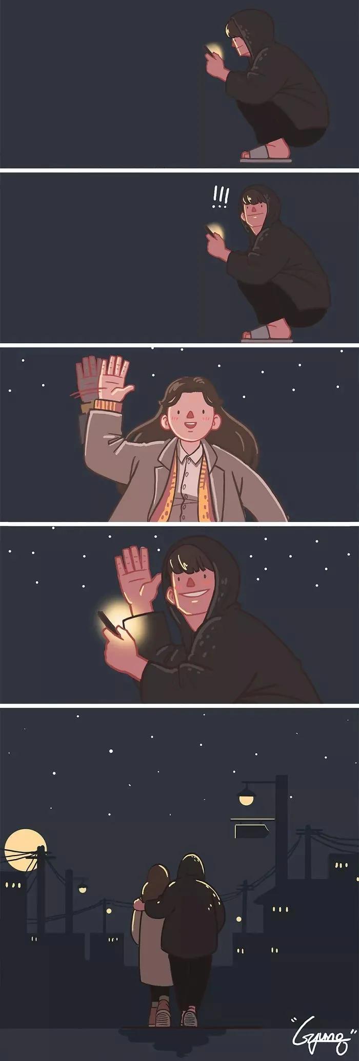 韩国插画师爱情故事,韩国插画大师情侣