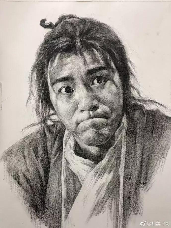 画素描时的动作细节描写作文,最难画的素描质感看看如何表现