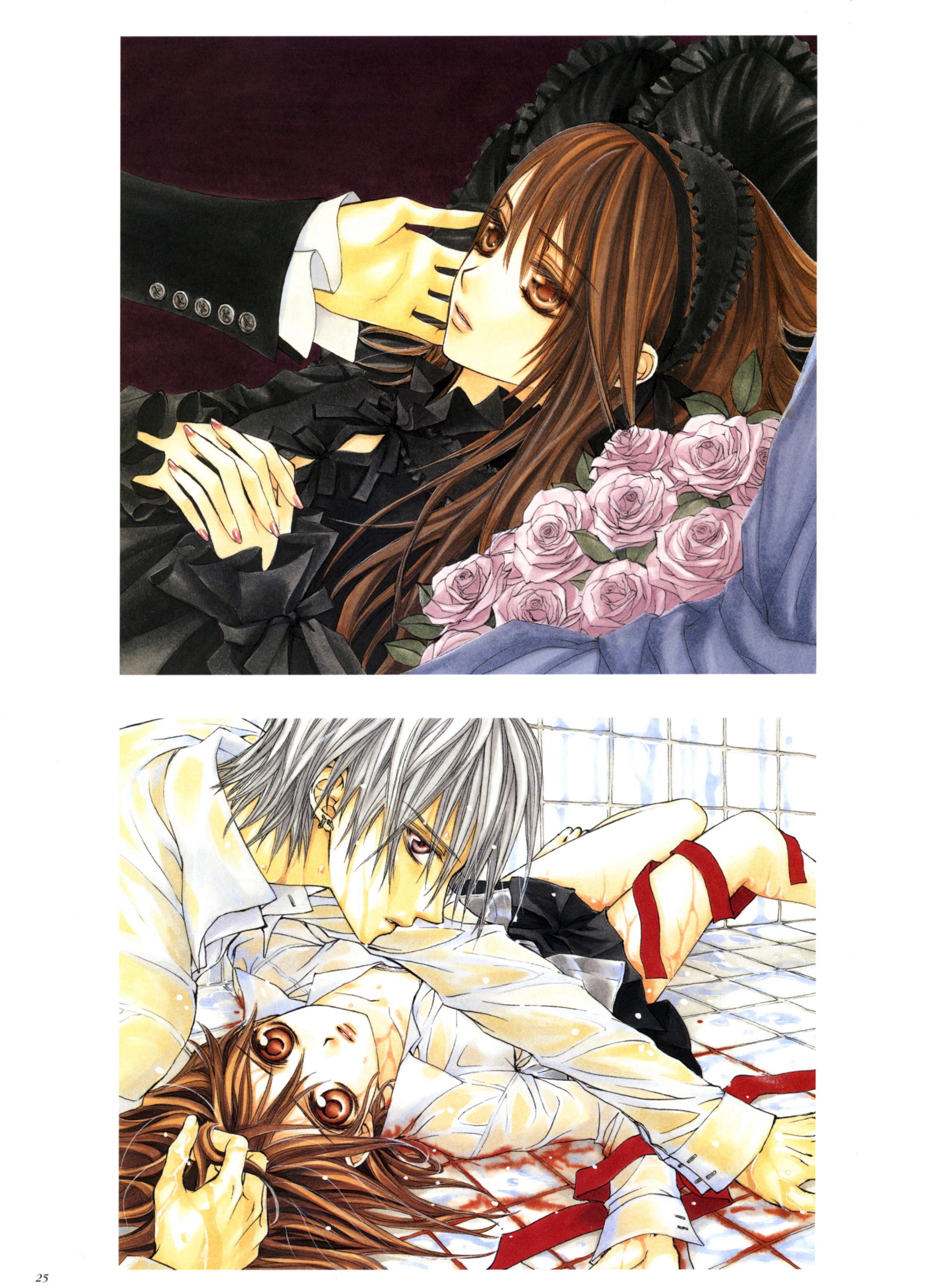 有关帅气吸血鬼的漫画图片,画风超精致的日本吸血鬼漫画