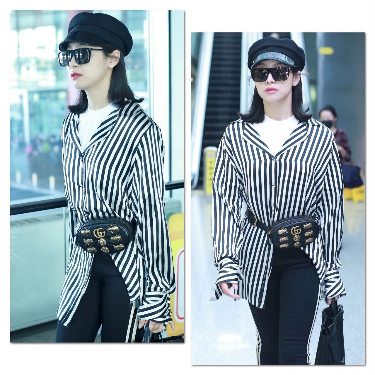 大衣配背包好看吗,大衣配短款包包显个高