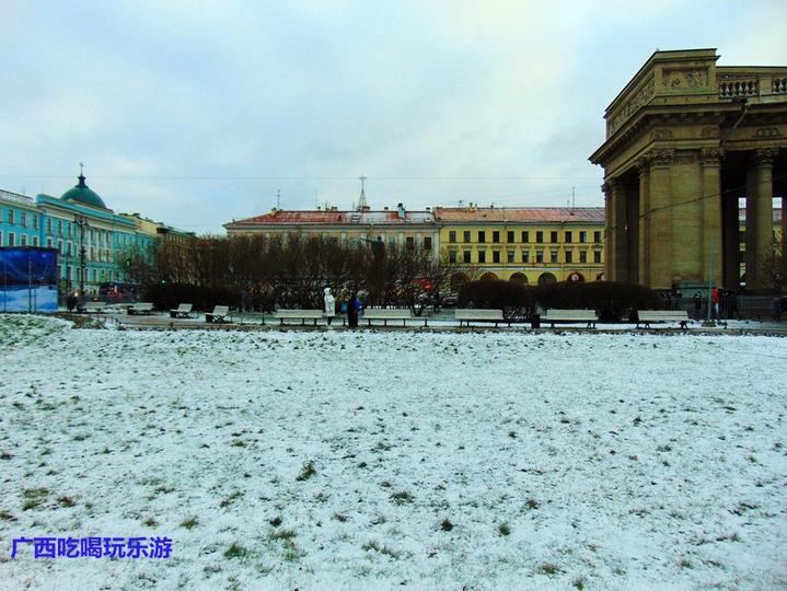 领略俄罗斯涅瓦河异域风情,俄罗斯圣彼得堡的涅瓦大街