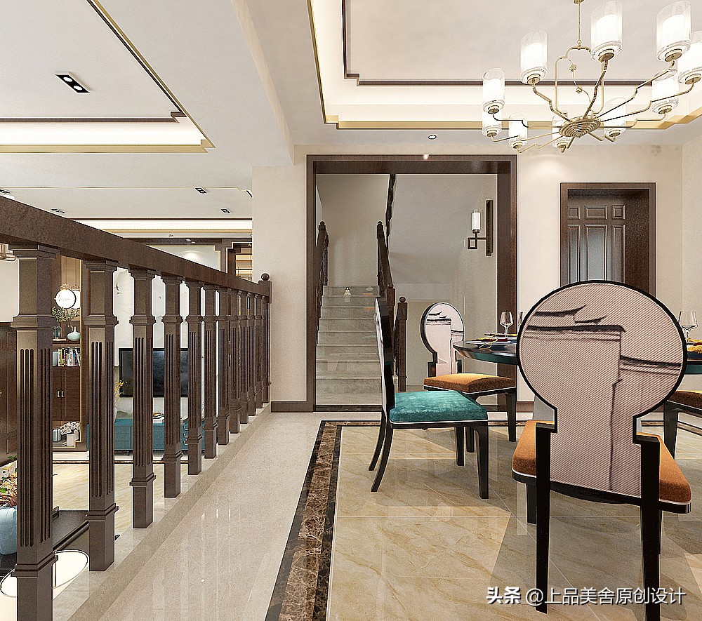 350平米别墅，看多了花里胡哨的风格，最后觉得还是中式最好看