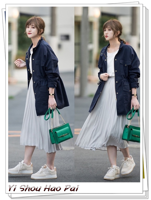 秋冬季小白鞋穿搭分享,质感的小白鞋怎么搭配好看