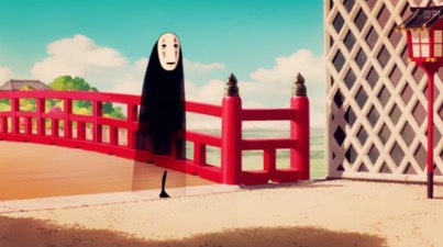 《万叶集》里的荒芜旧宫，千寻与无脸男走过的桥