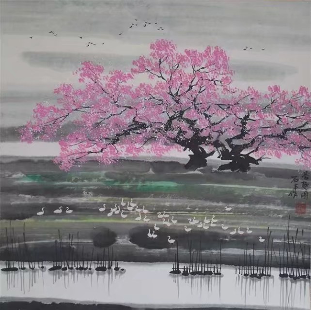 国画风景小品简单又好看,山水风景国画图片大全集