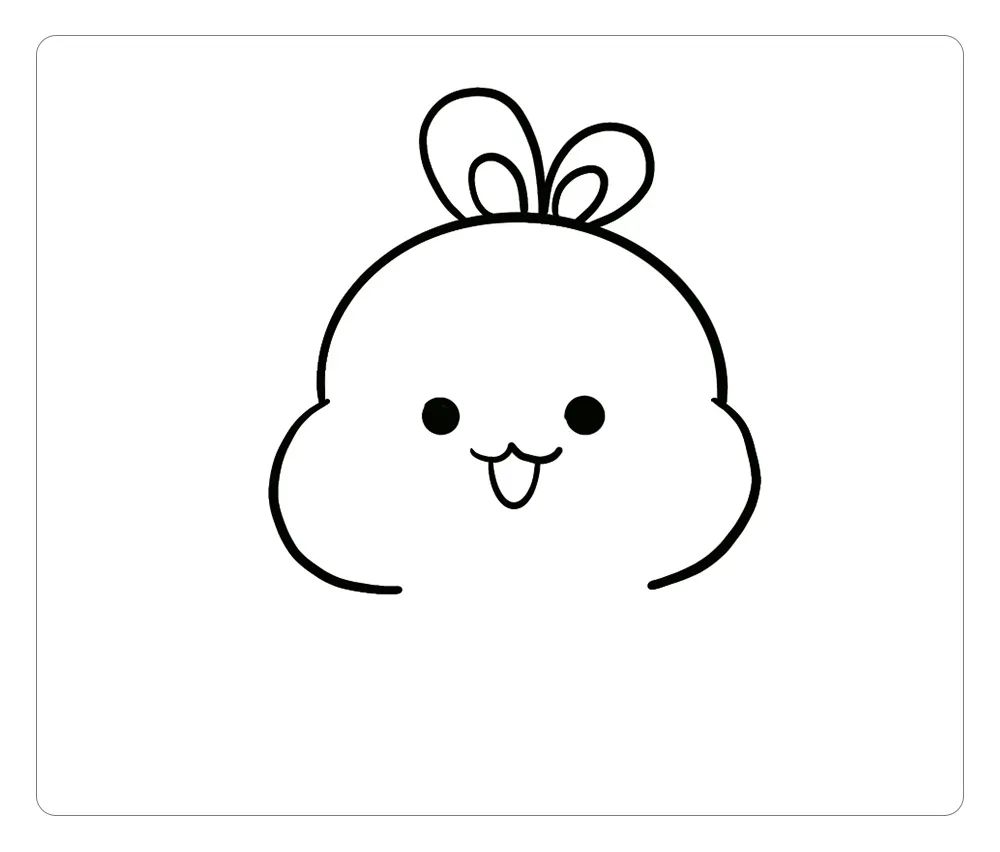 儿童小白兔简笔画教程,小白兔简笔画6-12岁少儿动物画