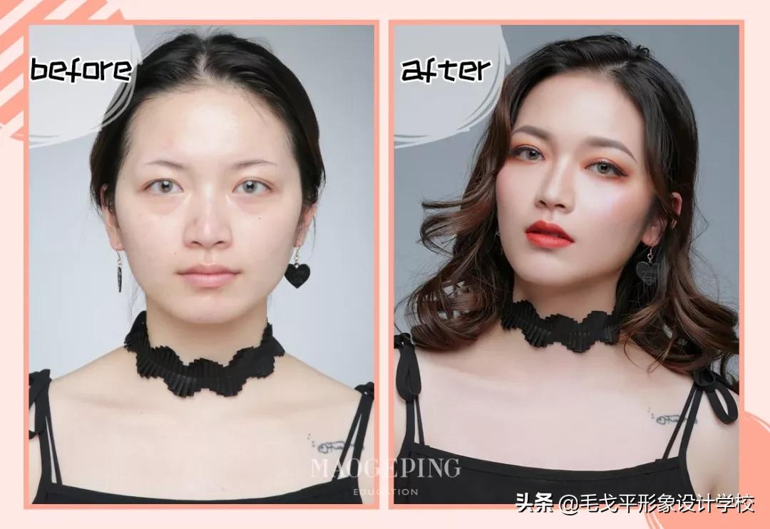 盘点女生化妆前后对比,为什么女生化妆和素颜差别那么大