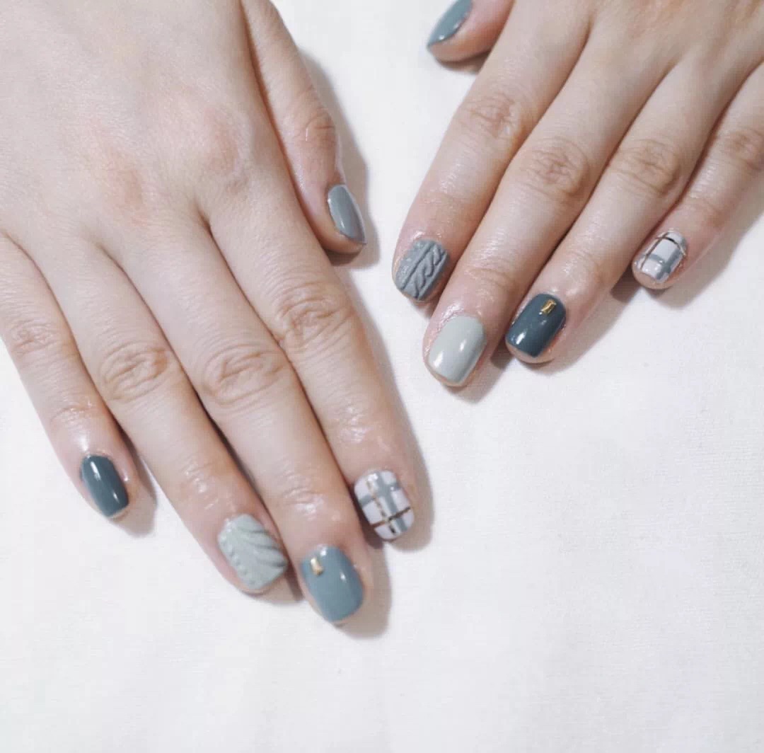 可爱又时髦的毛衣美甲教程，是时候给你的指尖换上“冬装”啦！