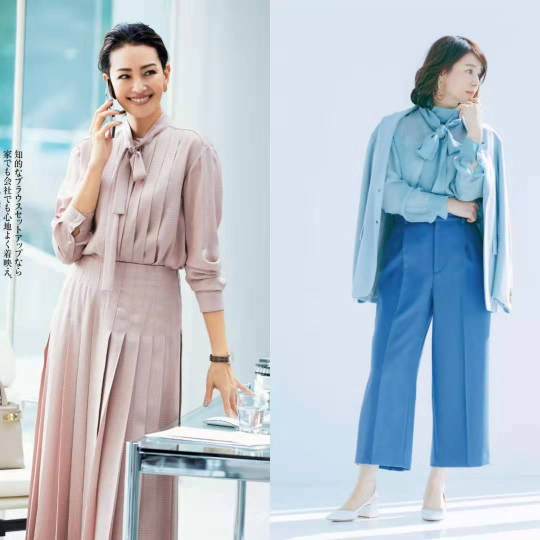 飘带白衬衣怎么穿出高级感,夏季百搭衬衫气质设计感高端