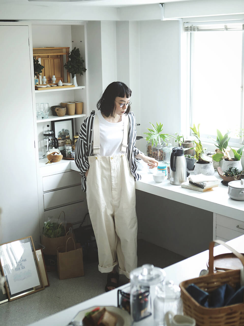 无印良品muji秋冬穿搭,muji无印良品v领长袖连衣裙