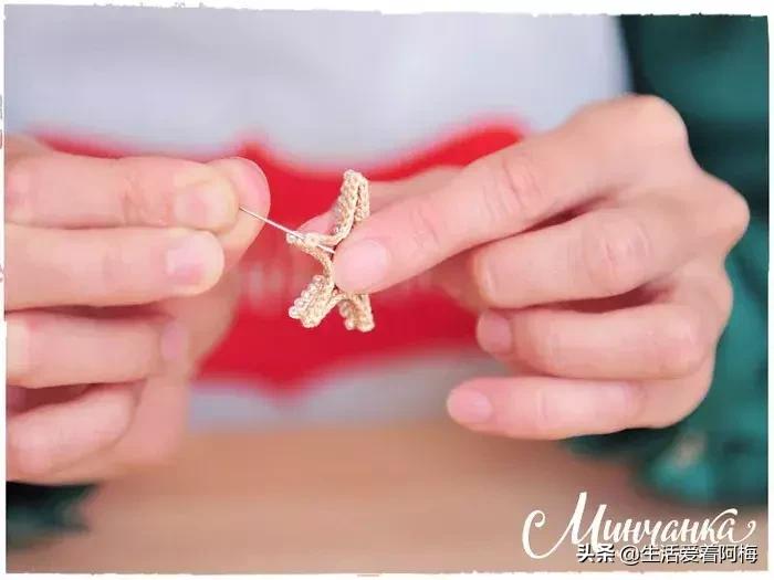 钩针编织时尚首饰项链视频教程,柠檬耳环钩针图解