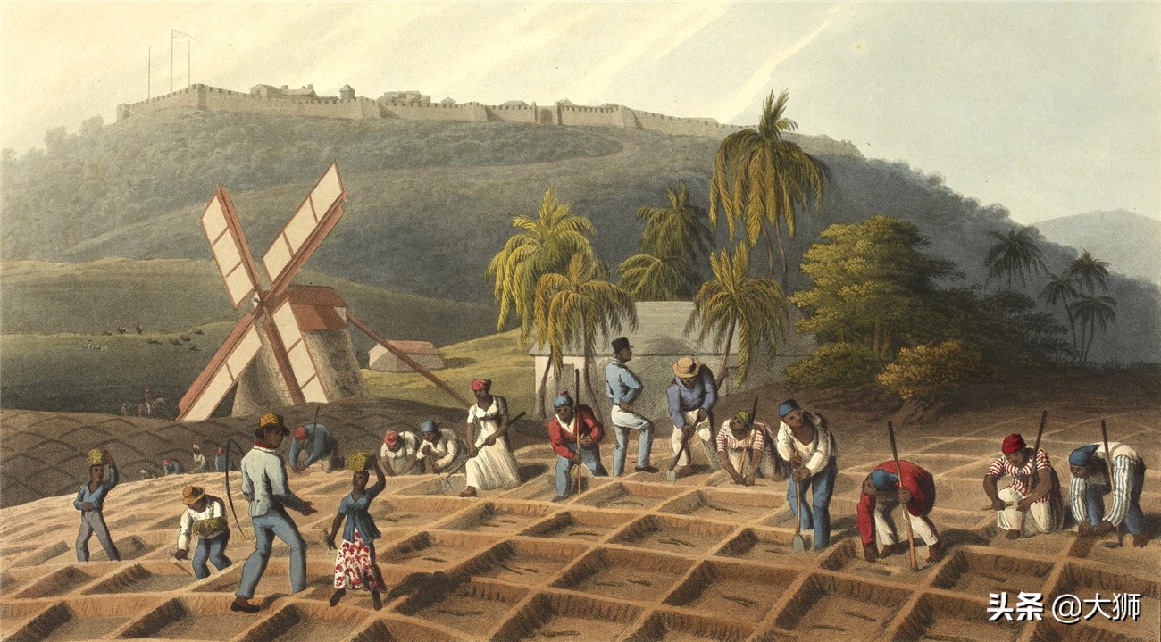 黑奴船上的悲剧:男子被关进船舱,女子在甲板上惨叫