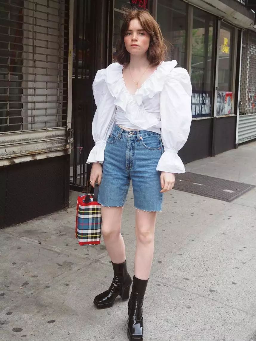 简单大方时尚款休闲五分裙裤推荐,显瘦高腰五分裙裤