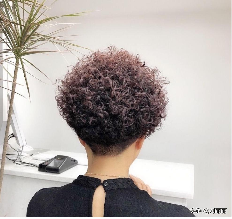 满头烫小卷真洋气适合各个年龄段,短发小卷满头烫40-50岁