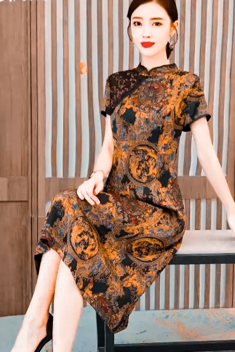 香云纱连衣裙短了怎么办,香云纱连衣裙下边怎么处理