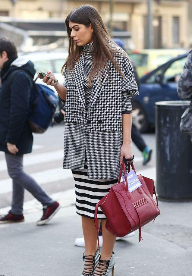 昆凌同款,千鸟格纹英伦风单鞋!千鸟格纹放在鞋子上一样好看