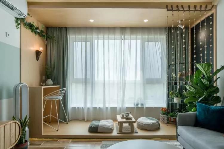 闺蜜家装的可真舒坦！大阳角玄关柜客厅装个假阳台，一进门就爱了