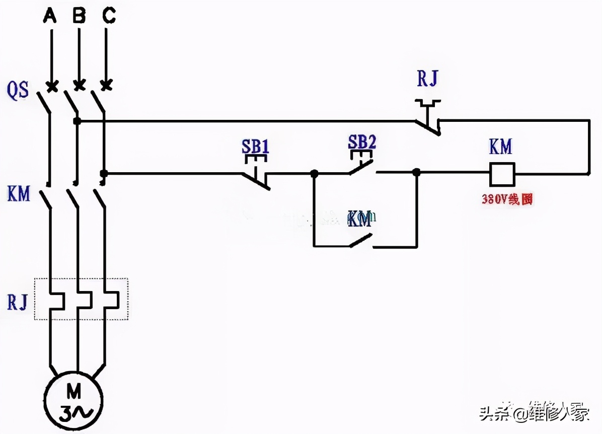 接触器220v和380v线圈有什么区别,220v线圈接触器接380v电源会怎样