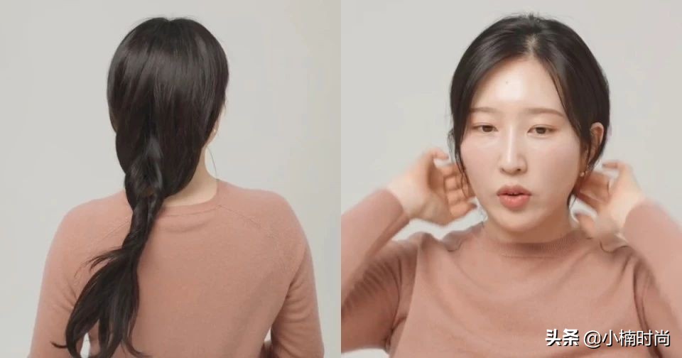 适合围巾帽子一体的发型,适合戴帽子的发型教程马尾