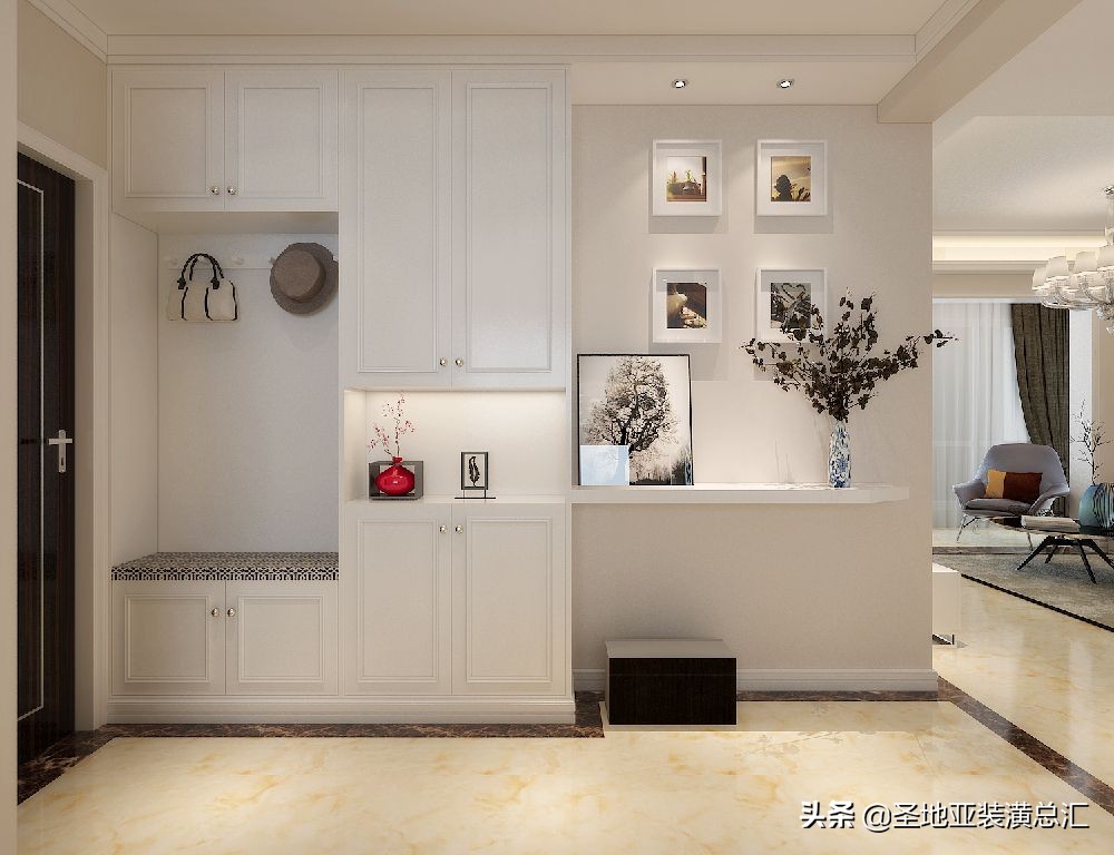 入户门正对餐厅怎么解决,客餐厅一体正对入户门