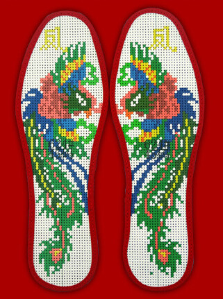 纯手工绣花鞋垫的花样,手工绣花鞋垫花样全部