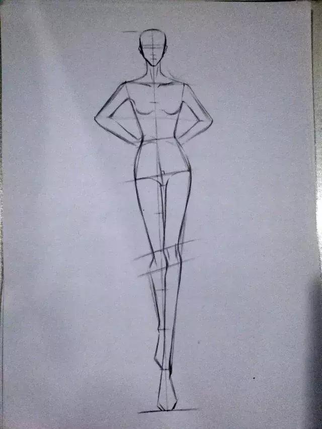 服装线稿模特矢量图,服装线稿图片大全女装