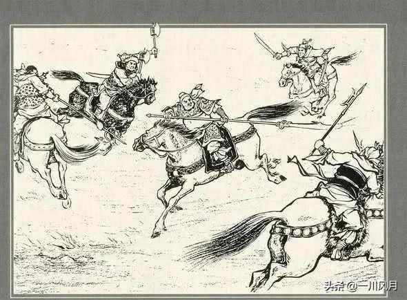 三国五虎将遇到梁山五虎将打仗,梁山五虎将和三国五虎将