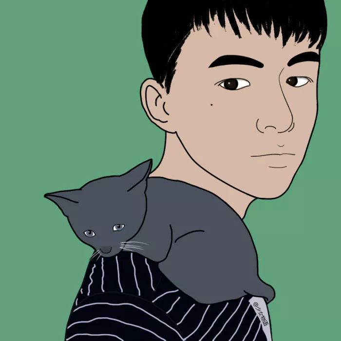 森系简约黑白手绘头像,个性原宿风手绘头像