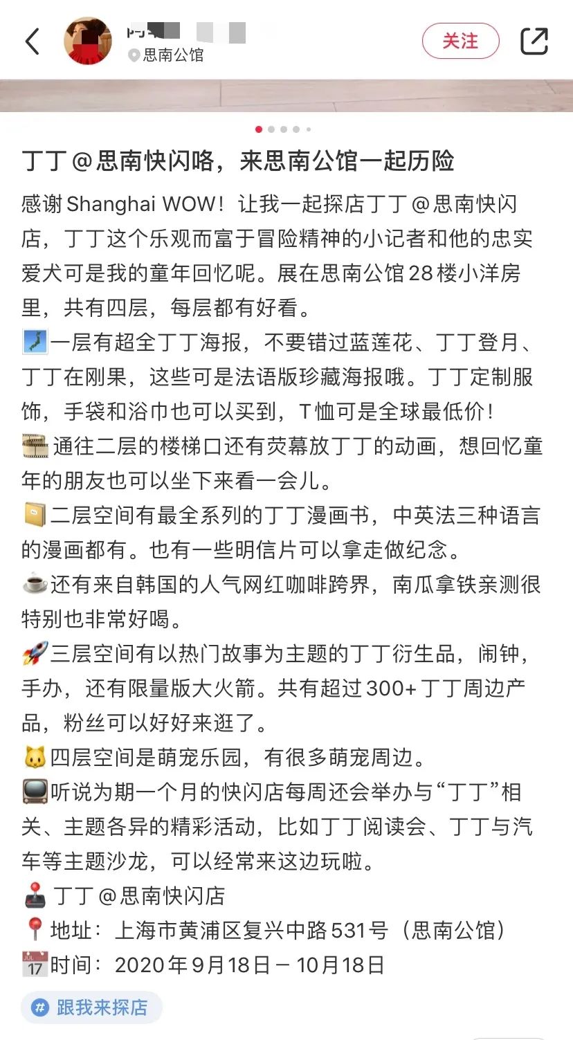 宠爱新开业,丁丁快闪店最新消息