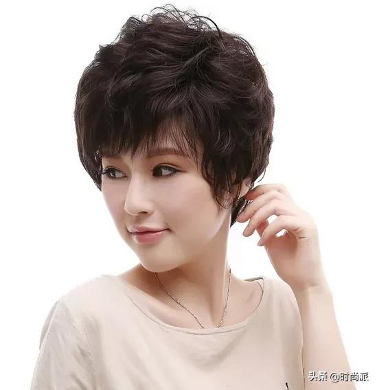 女士假发离子烫,轻薄透气假发发型