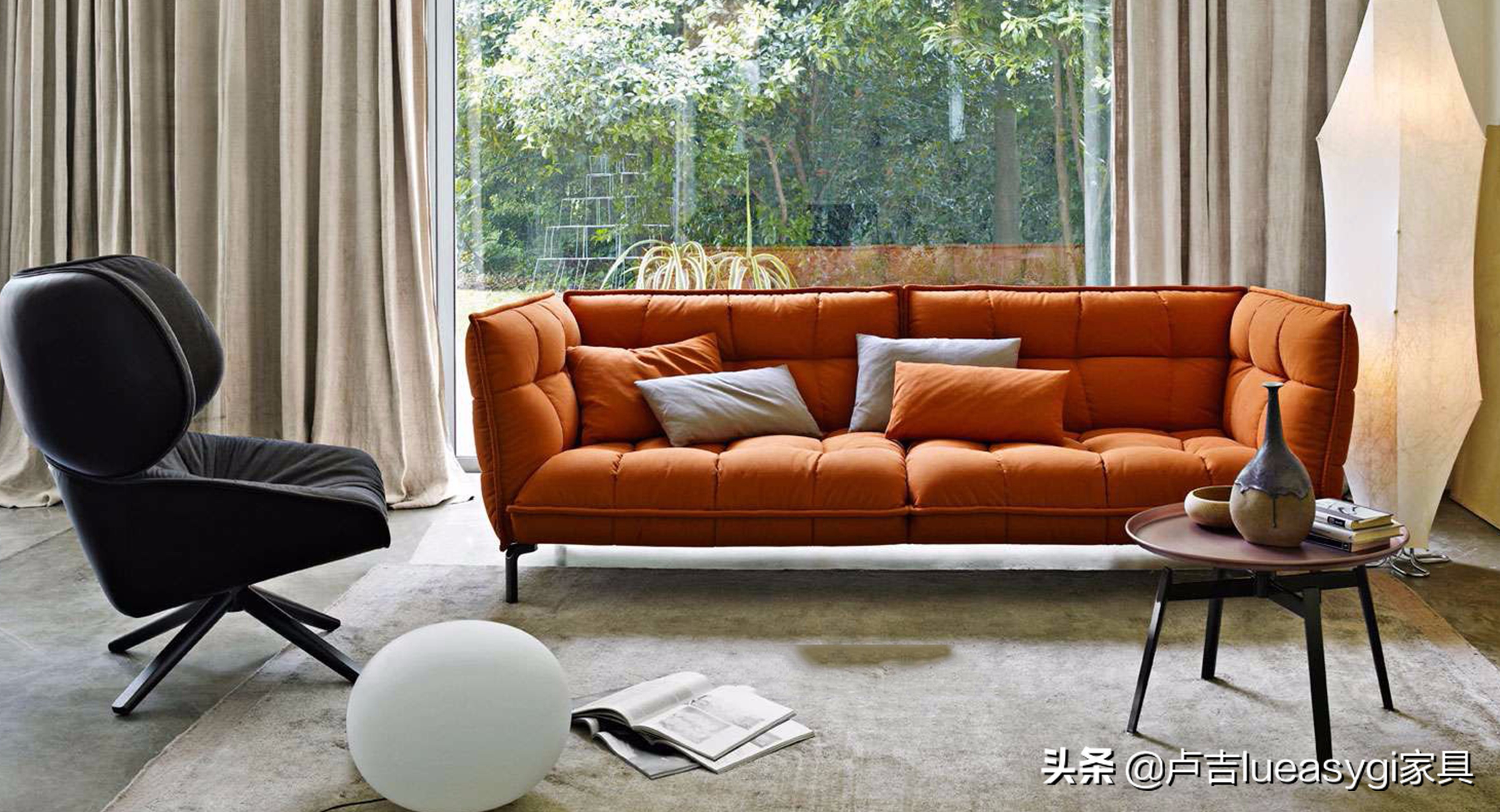 2021最火设计感轻奢沙发,高端意式极简风格沙发