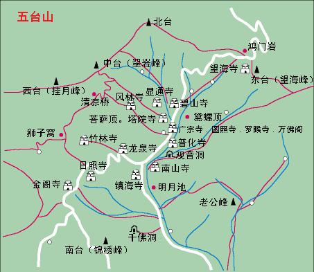 十大名胜古迹山西五台山,山西五台山风景秀丽建筑精巧