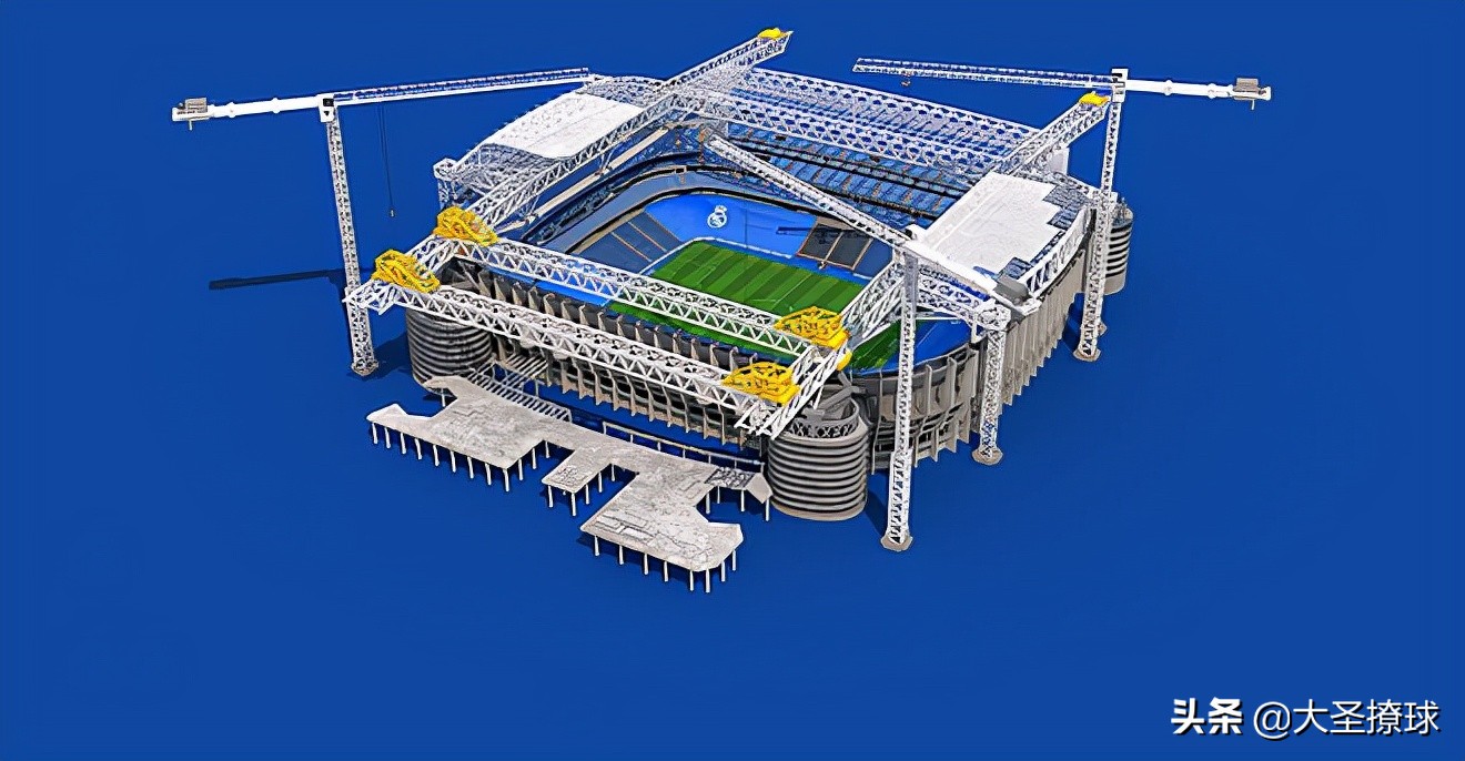 皇马伯纳乌球场翻新完还剩多少钱,皇家马德里新球场伯纳乌外观照片