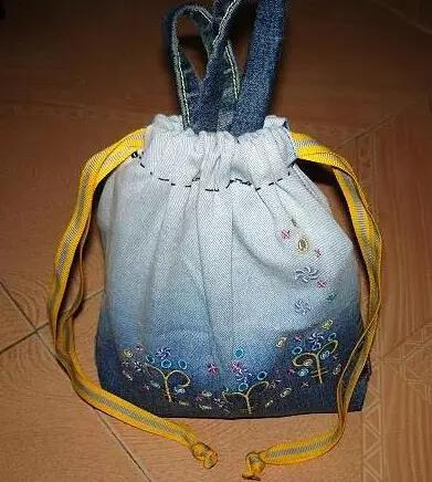 牛仔裤改包包做法大全简单,旧牛仔裤的超实用改造成品