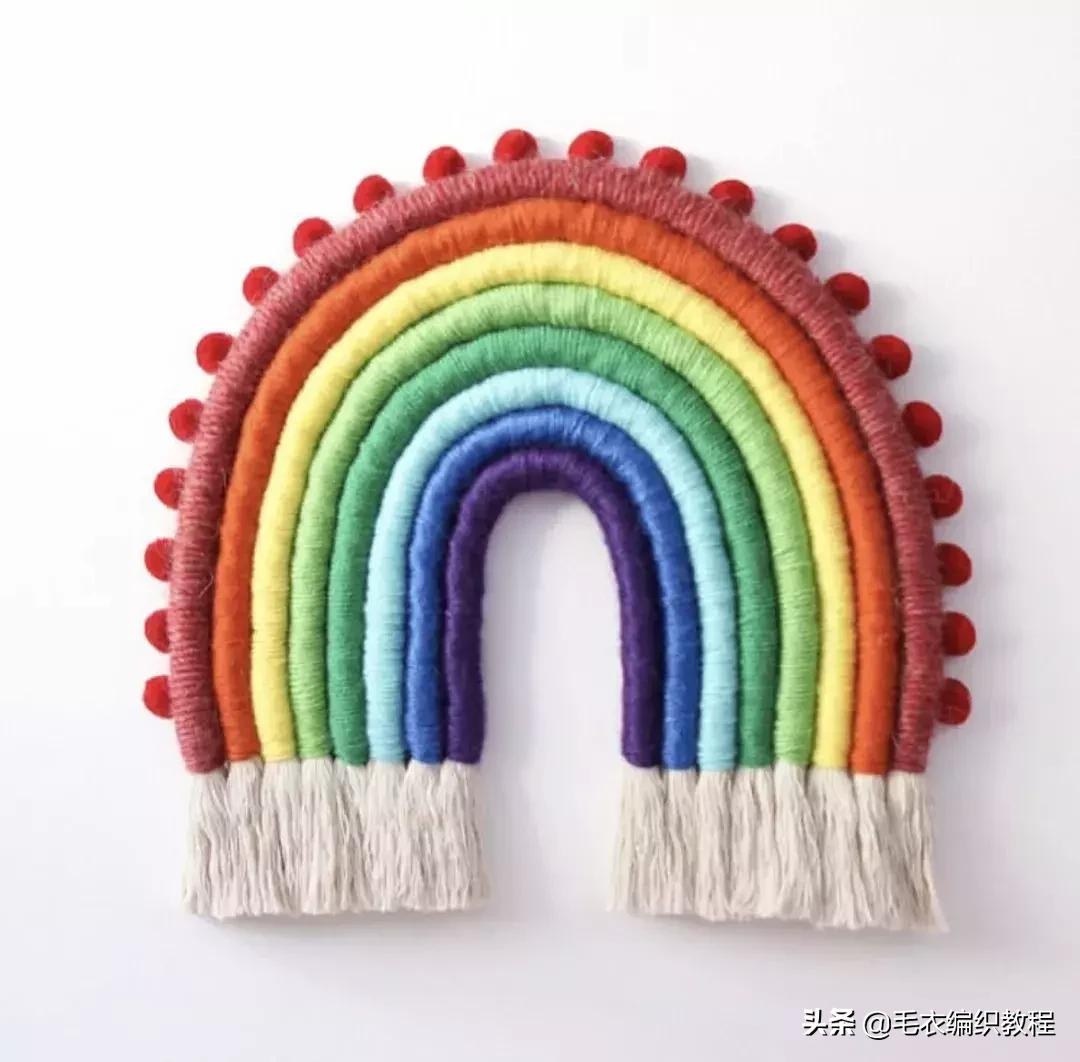 简单易做的挂毯,自制彩虹挂毯