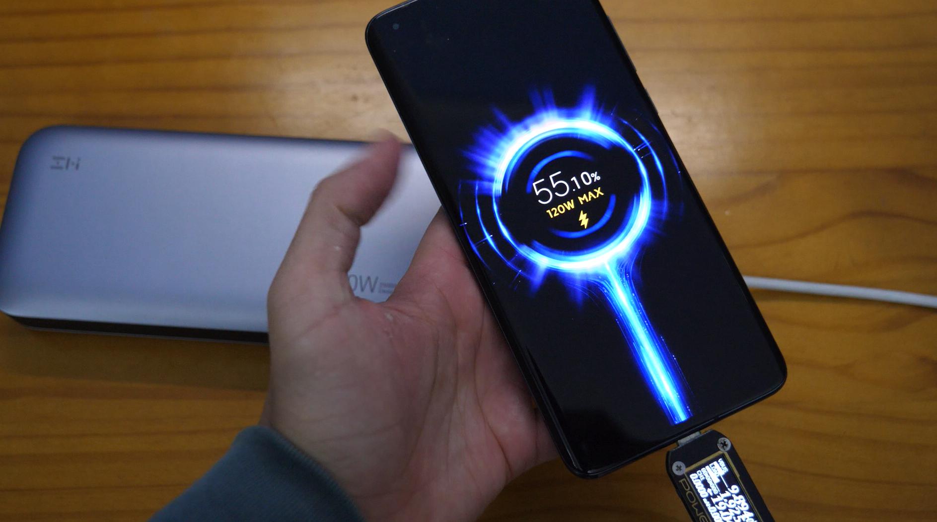 紫米充电宝120w给手机充电实测,紫米快充充电宝评测