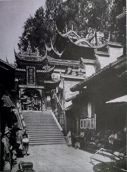 100年前中国风景建筑老照片,两亿多年前的景观