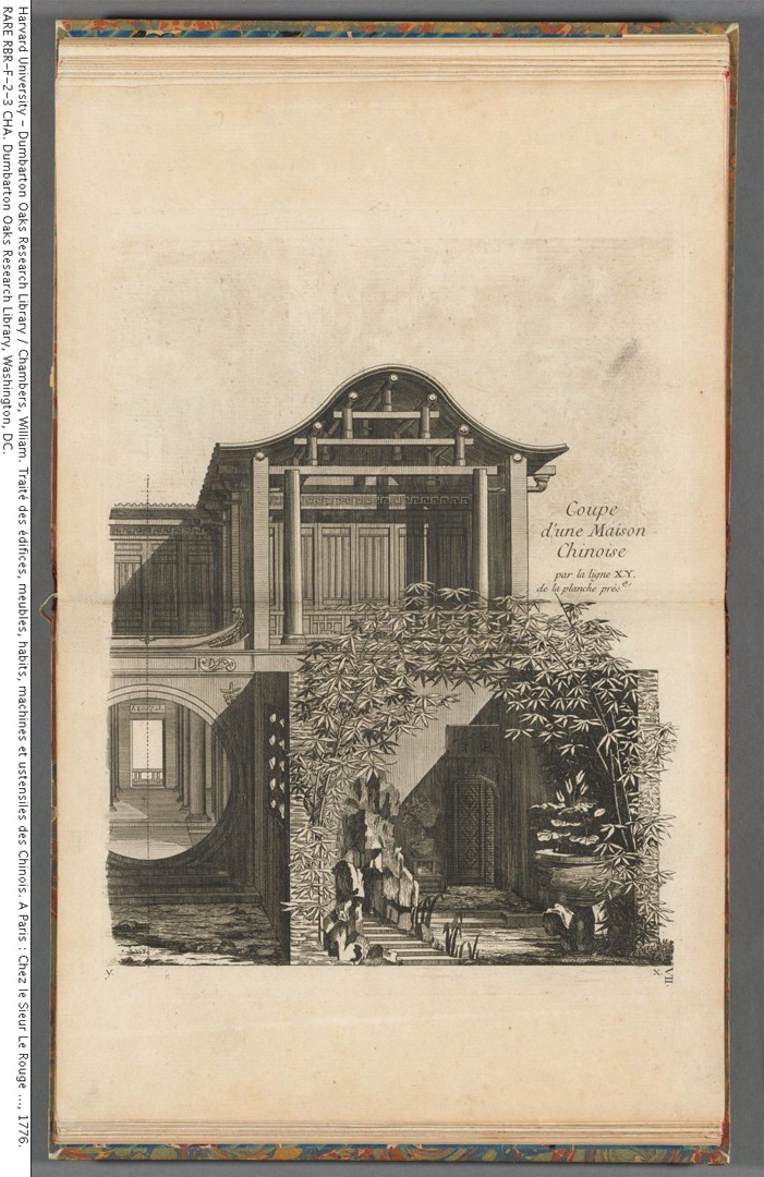 1757年版《中国建筑、家俱、服饰、机械和器皿之设计》插图欣赏