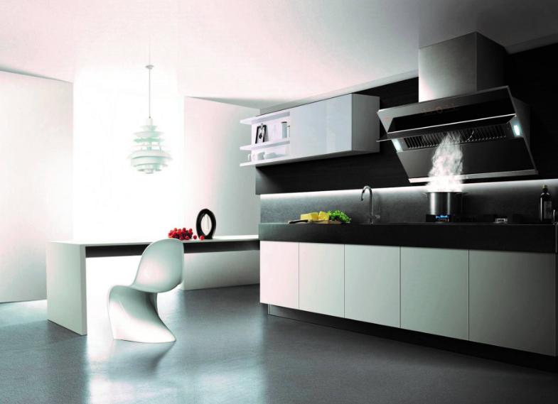 侧吸油烟机和顶吸油烟机哪个好用,厨房装修油烟机和灶具怎么选